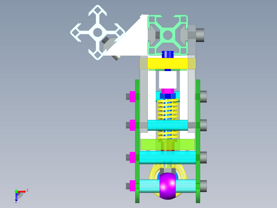 赛车模拟器手刹俯视图