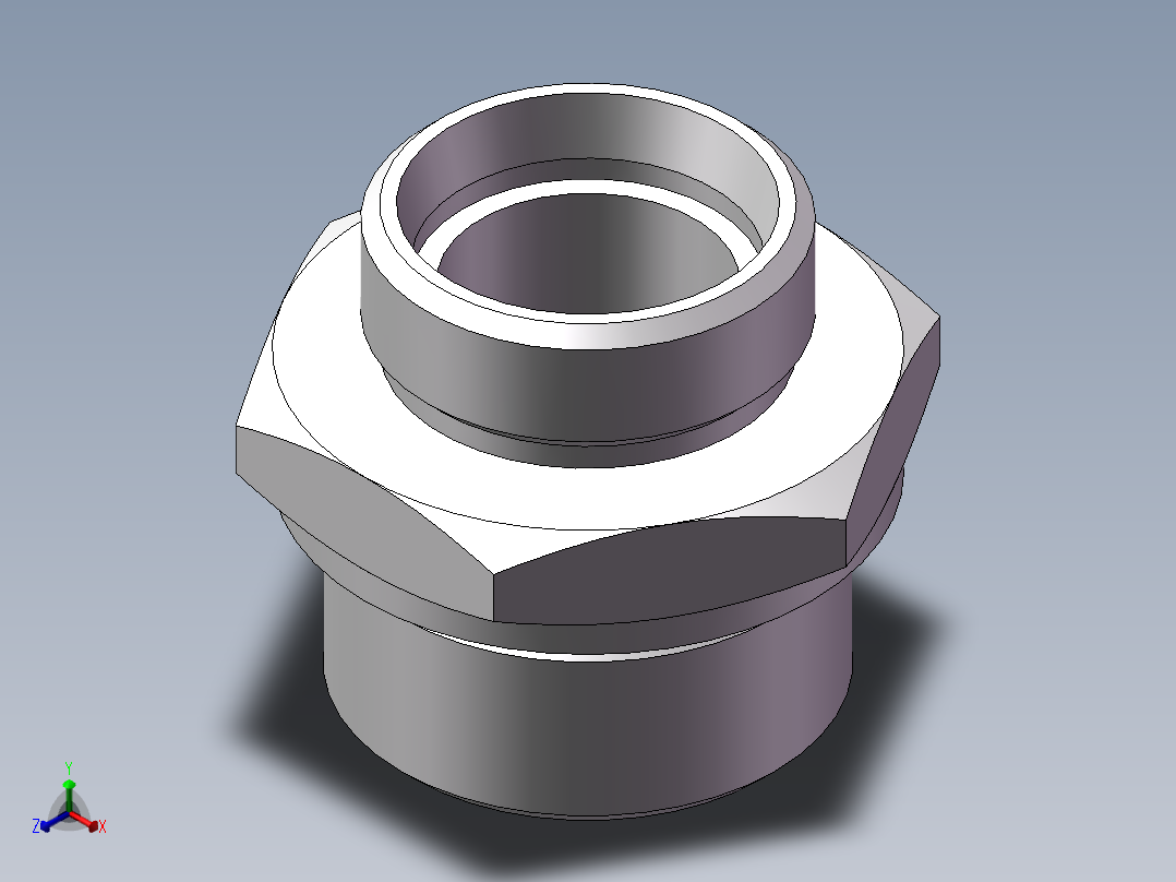 英制管螺纹ED密封、1CB-36-20WD非标主视图
