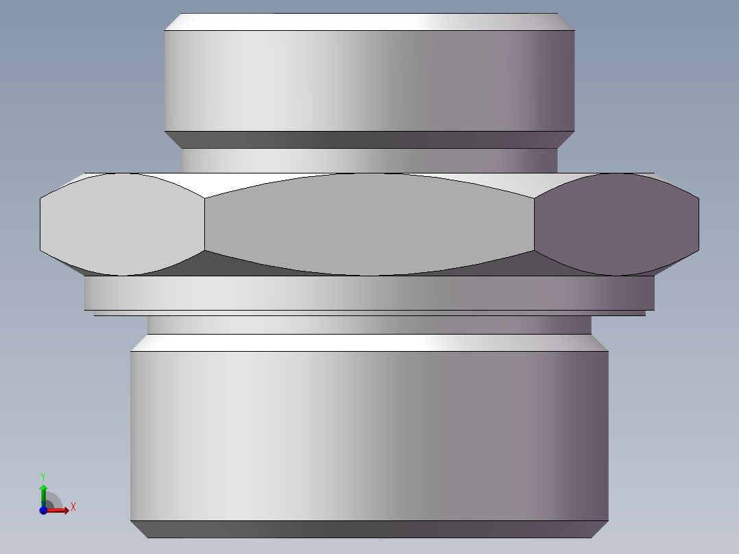 英制管螺纹ED密封、1CB-36-20WD非标前视图