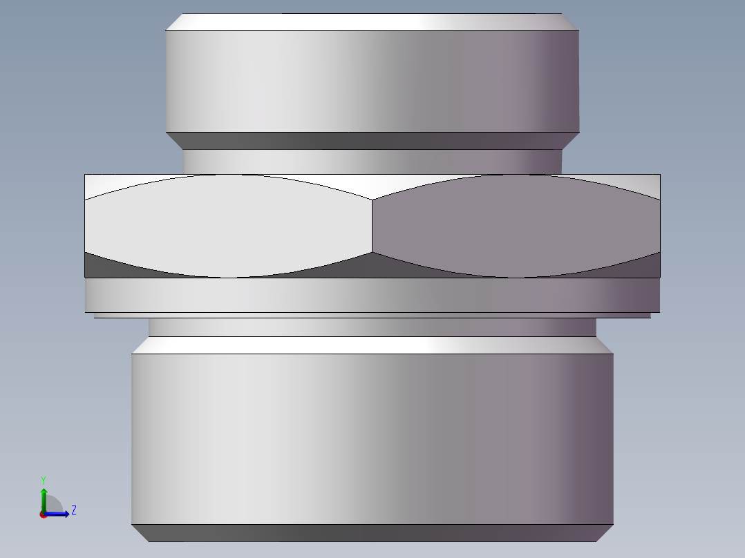 英制管螺纹ED密封、1CB-36-20WD非标左视图