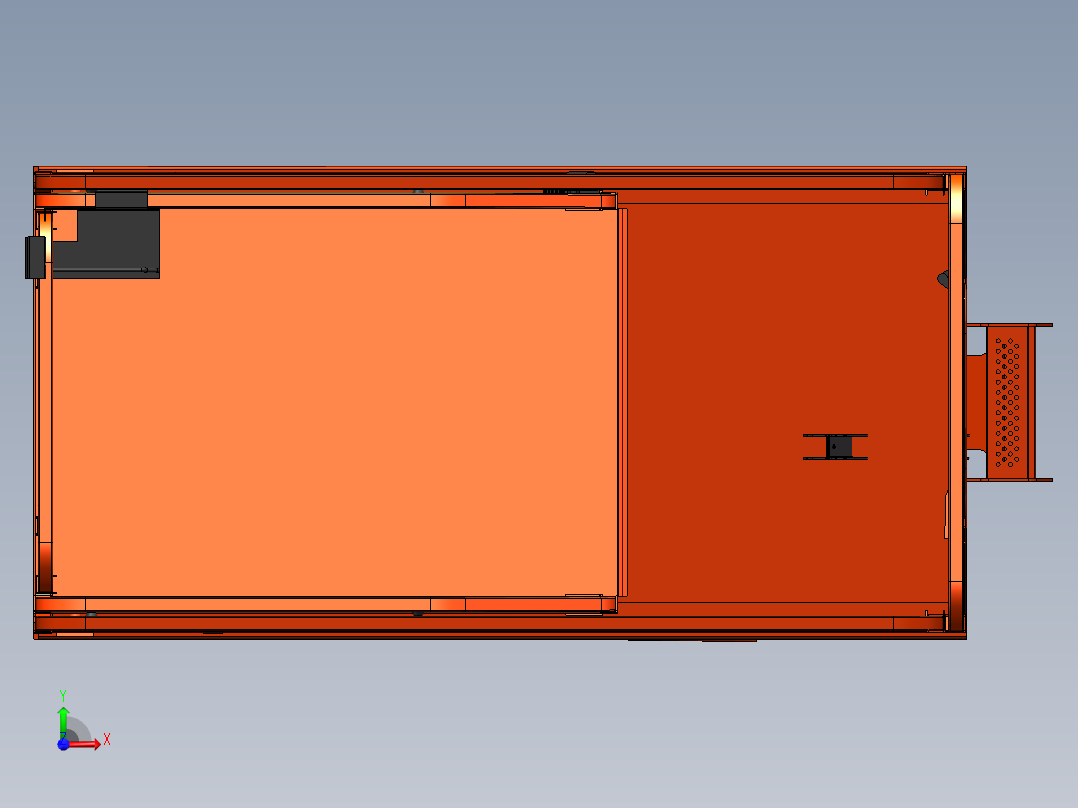 剪叉式升降机 、全自动液压升降平台前视图