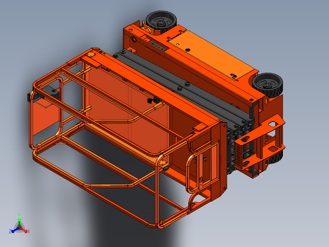 剪叉式升降机 、全自动液压升降平台正等轴测图