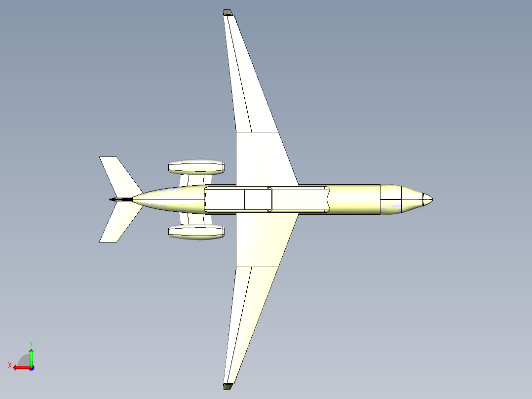 B2004394-EMBARER 135飞机后视图