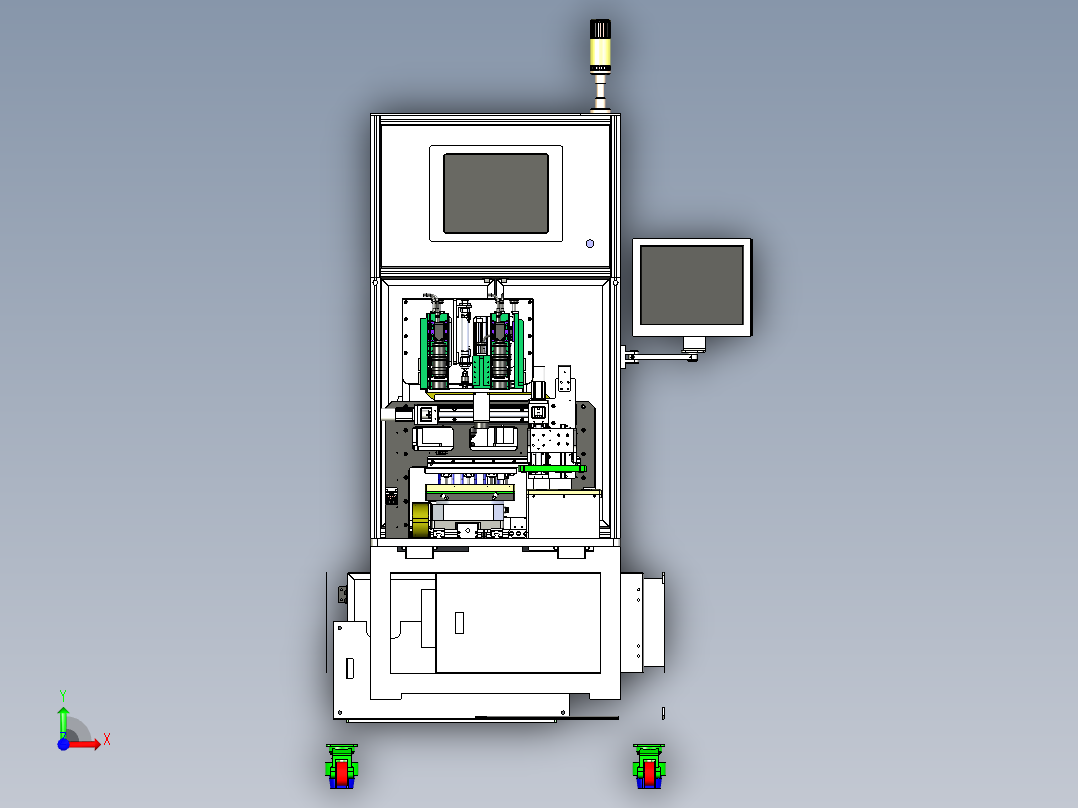苹果平板电脑电池组装机设备前视图