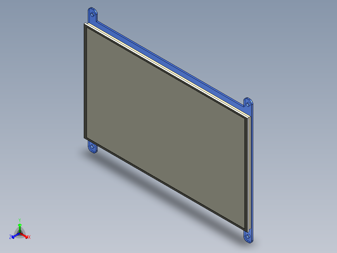 waveshare 7英寸 HDMI液晶屏 1024x600 13正等轴测图