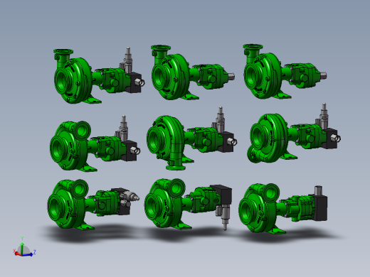 9款FMCSC-D液压离心泵模型