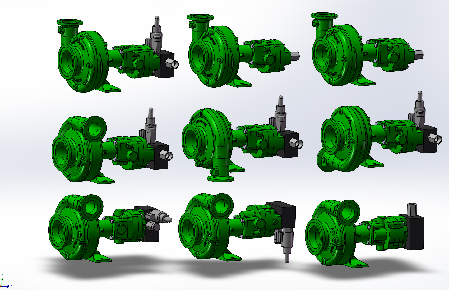 9款FMCSC-D液压离心泵模型