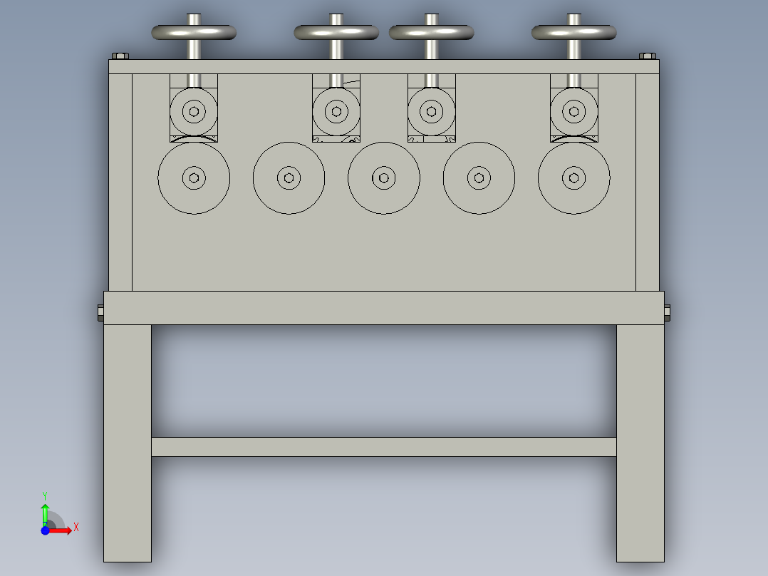 全自动废旧钢筋调直机前视图
