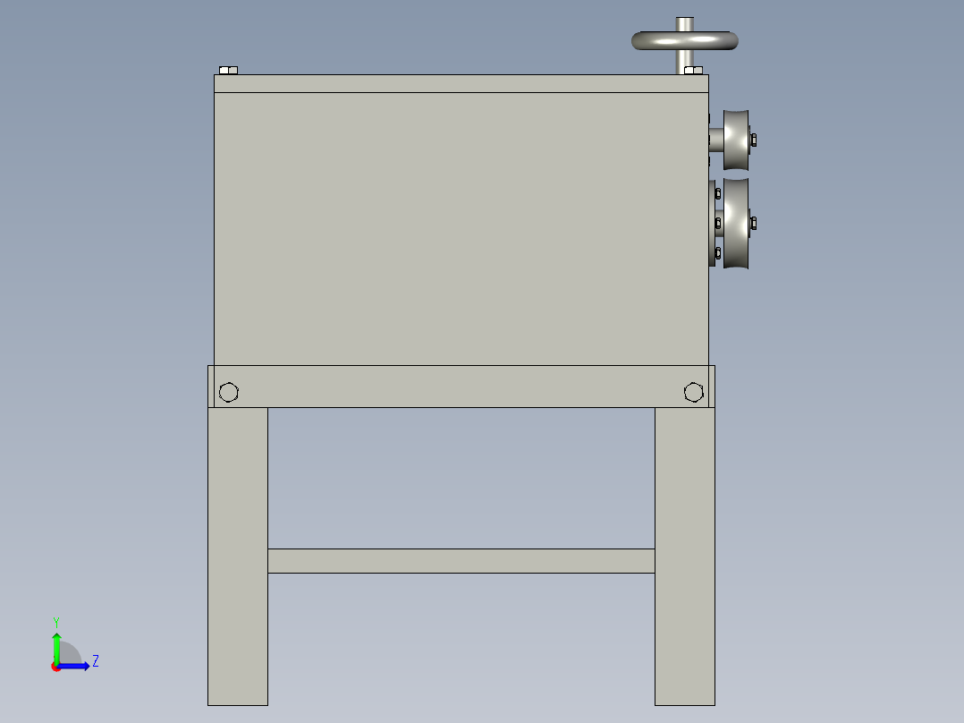 全自动废旧钢筋调直机左视图