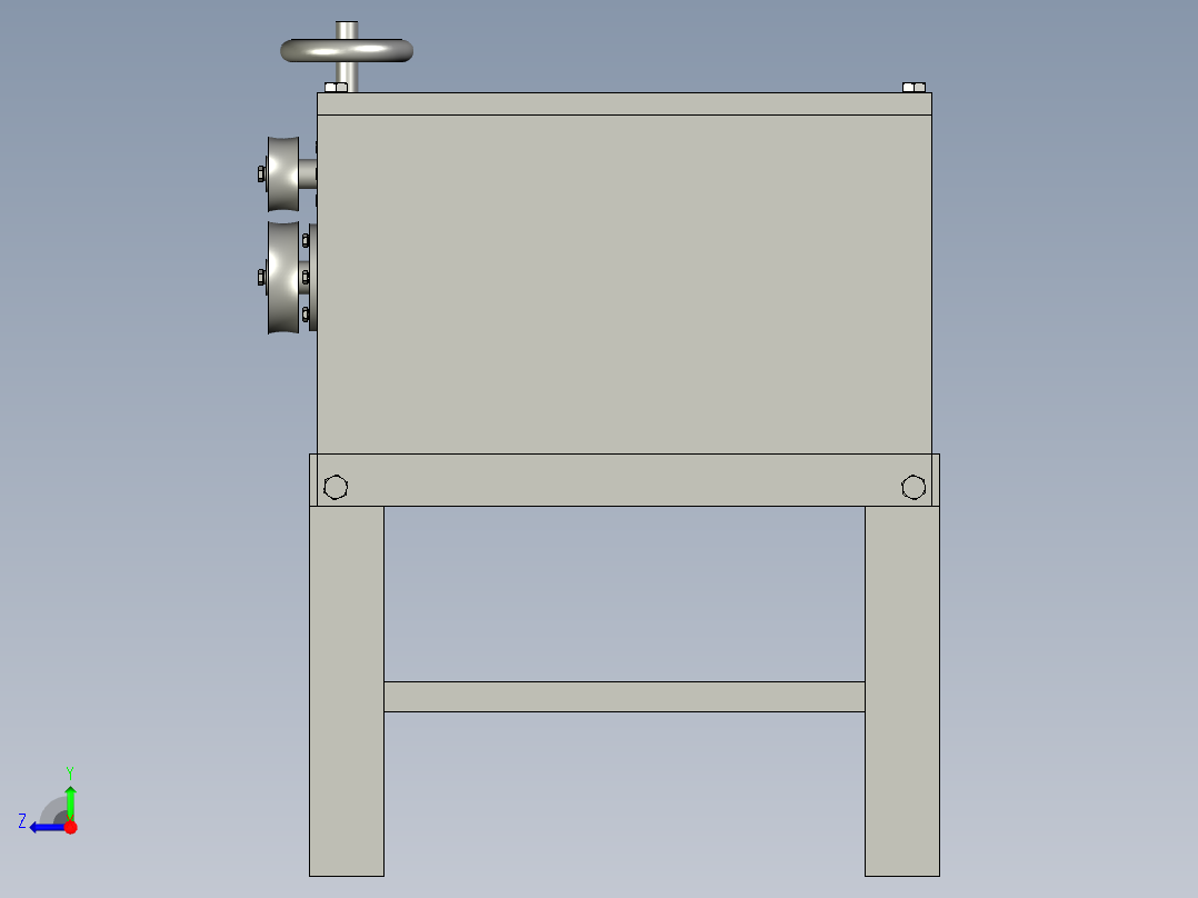 全自动废旧钢筋调直机右视图