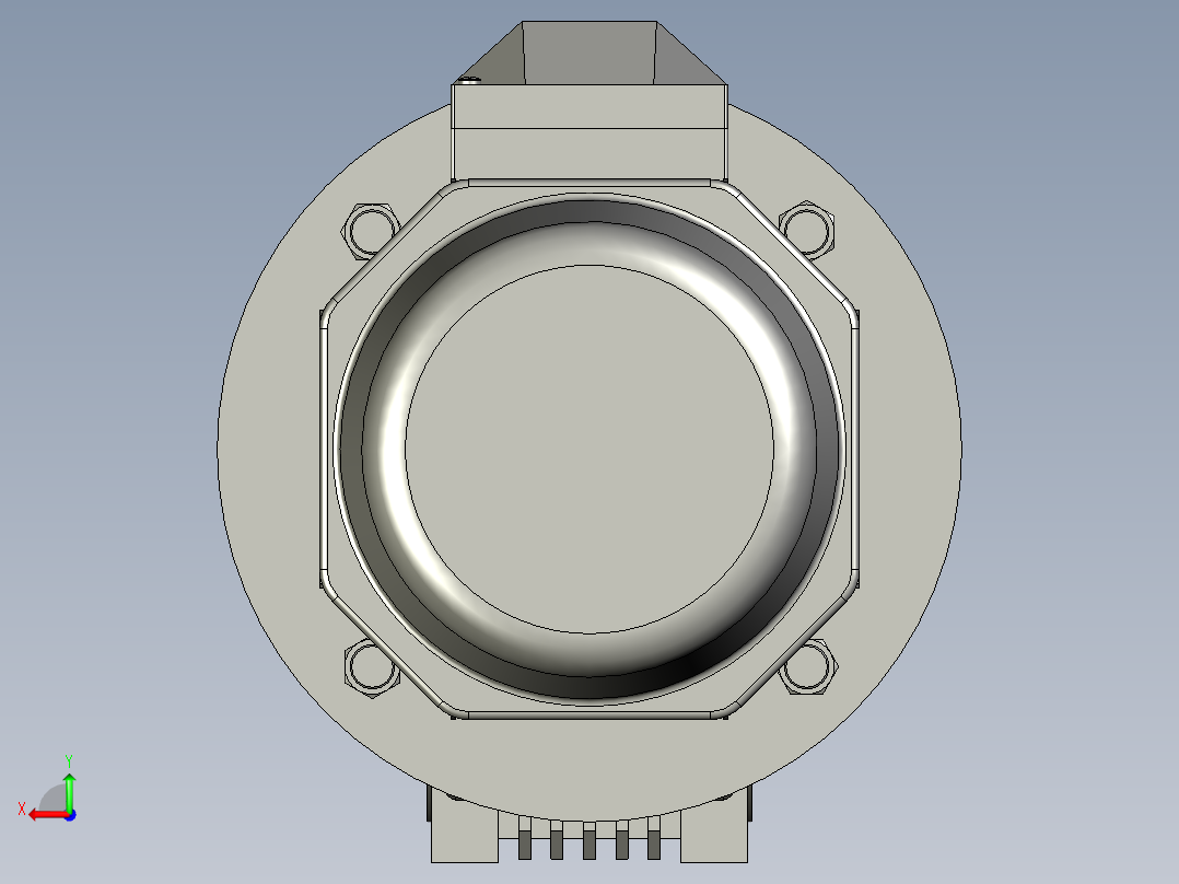 NMRV050蜗轮蜗杆减速机RV50-20-075kW后视图