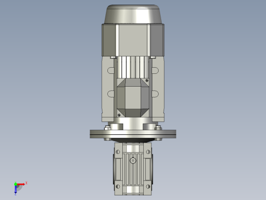 NMRV050蜗轮蜗杆减速机RV50-20-075kW俯视缩略图