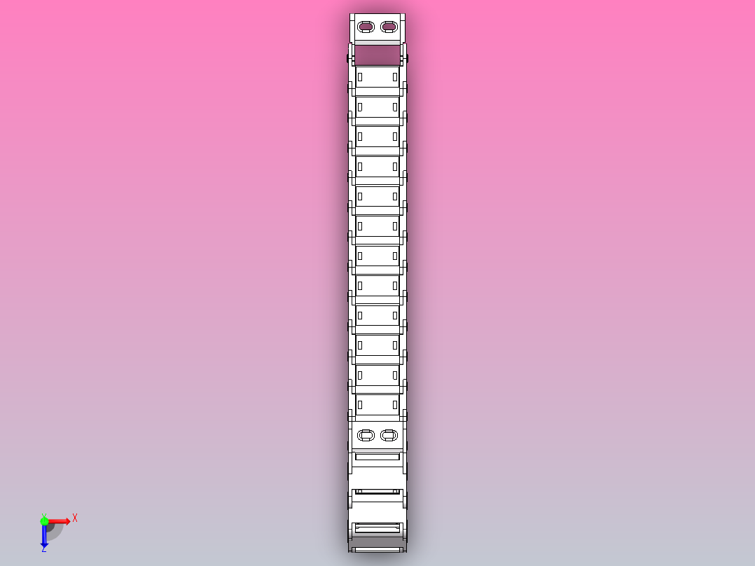 拖链VBD02-F30-R28-N20_yiheda俯视图