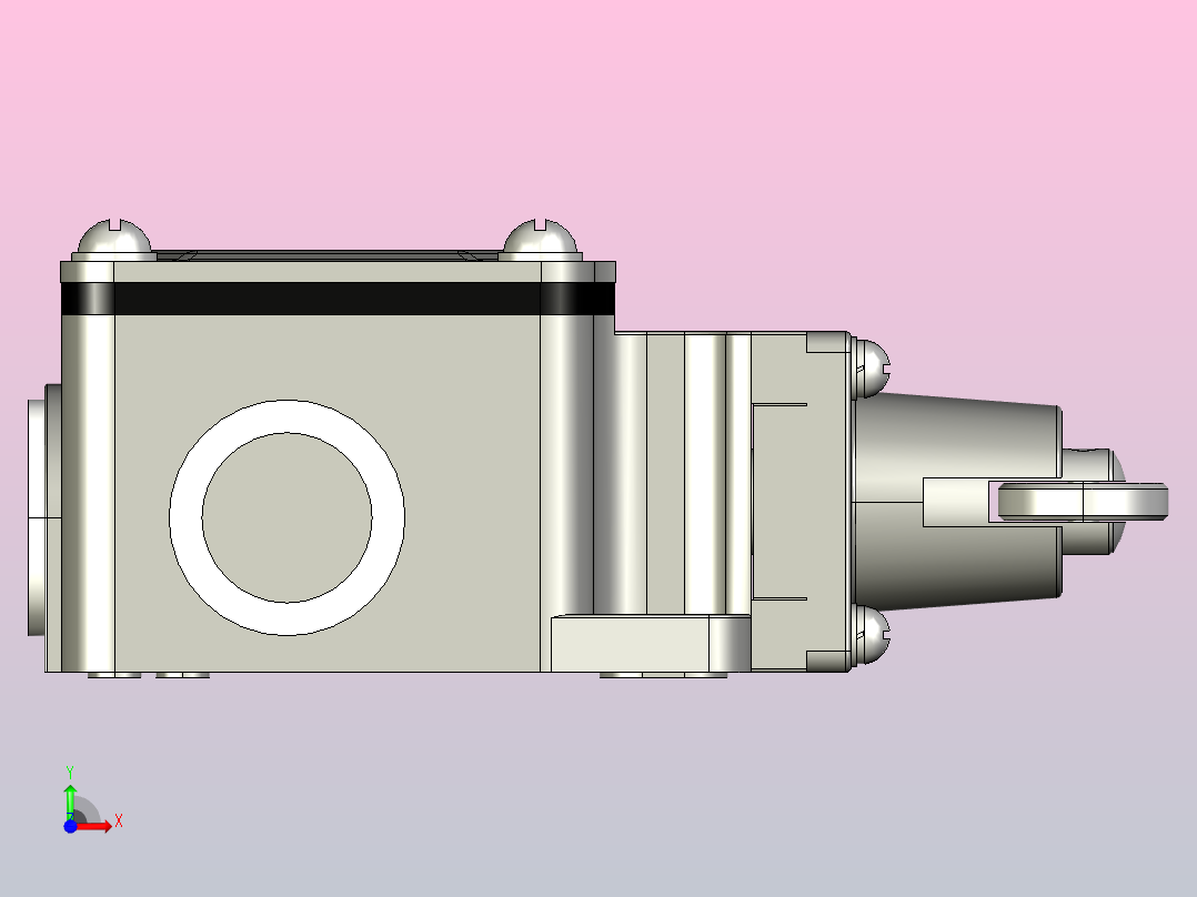 YBLX-K3_20H_L行程开关三维模型202104前视图