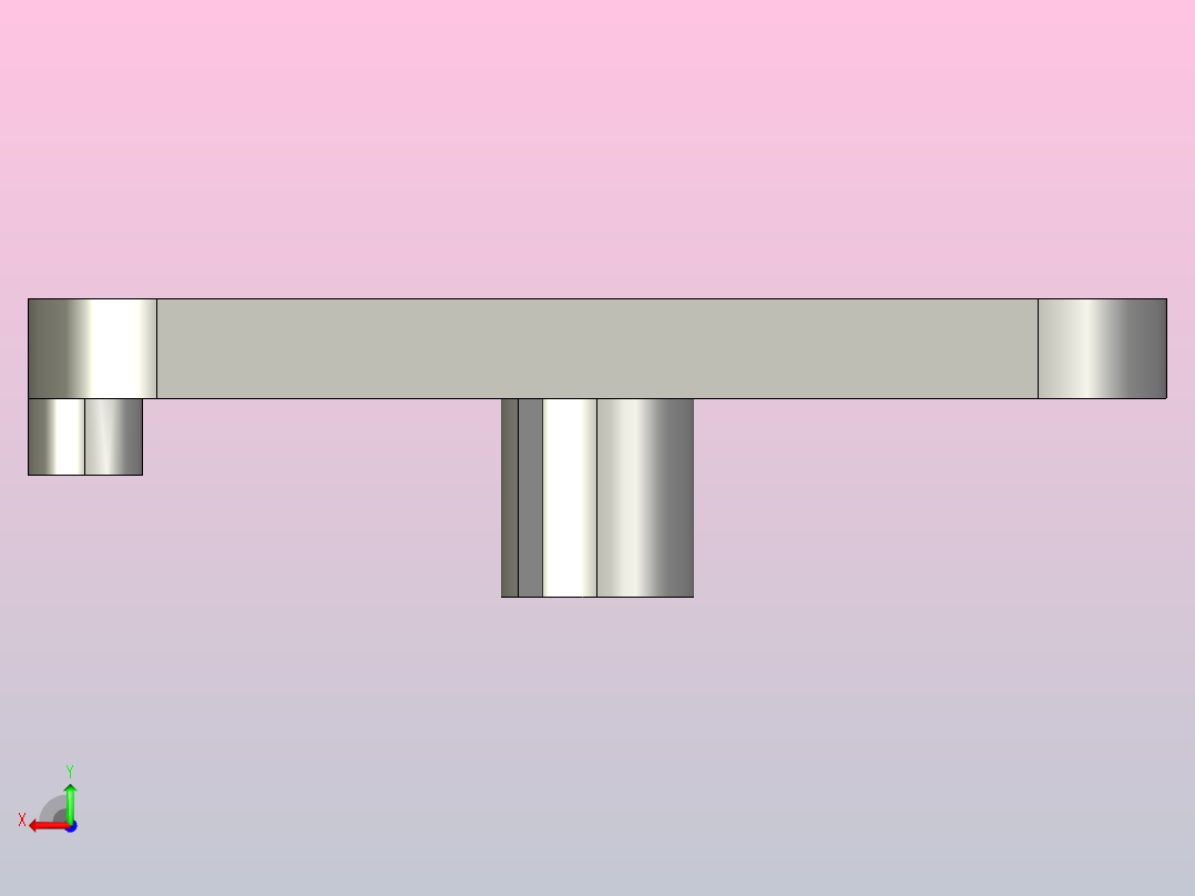 铝合金型材端盖ARC52-G408-4040后视图