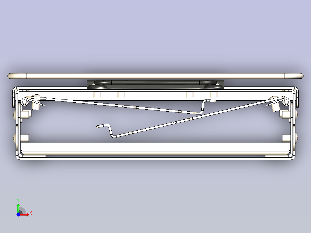 可折叠便携带烤炉（折叠）前视图
