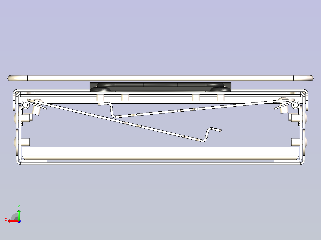 可折叠便携带烤炉（折叠）后视图