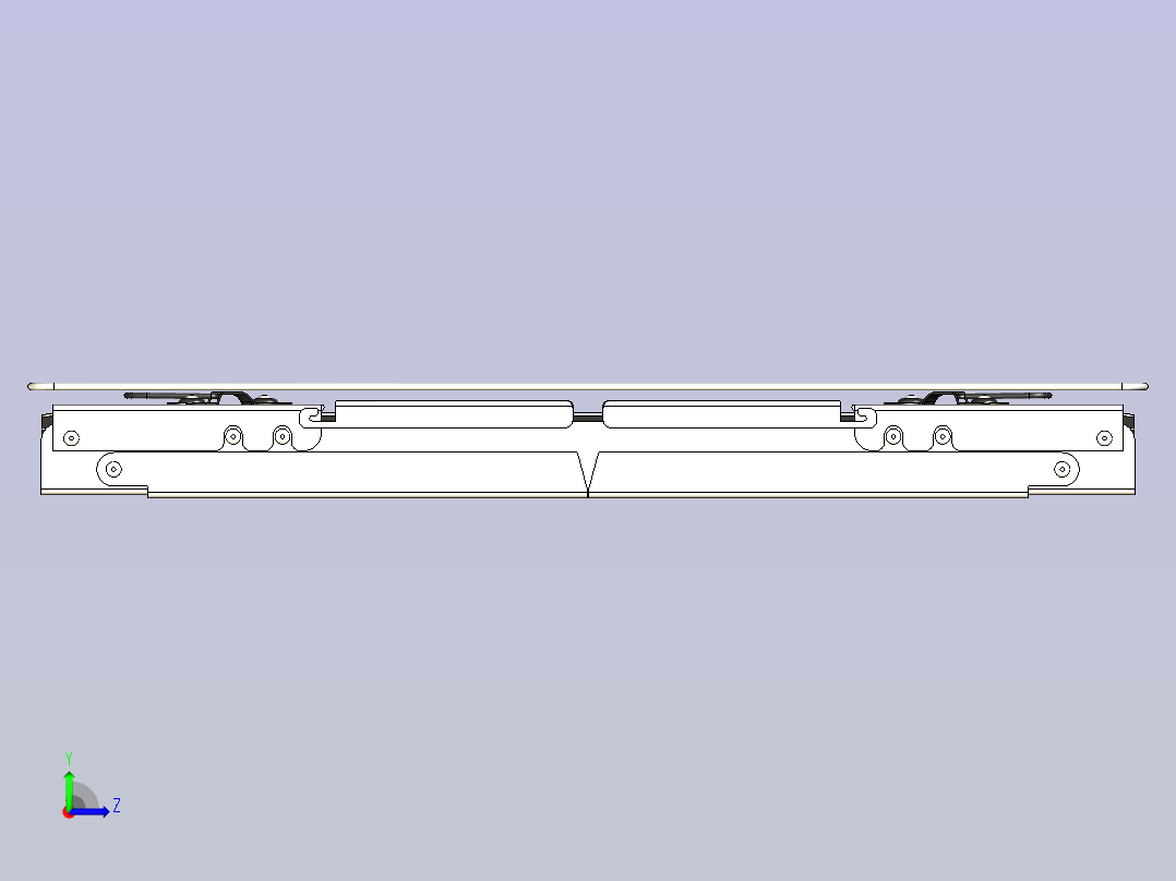 可折叠便携带烤炉（折叠）左视图