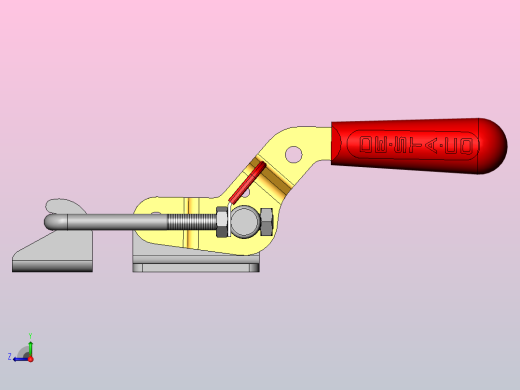 连杆拉扣，夹钳锁扣SW3dPS-53410右视缩略图