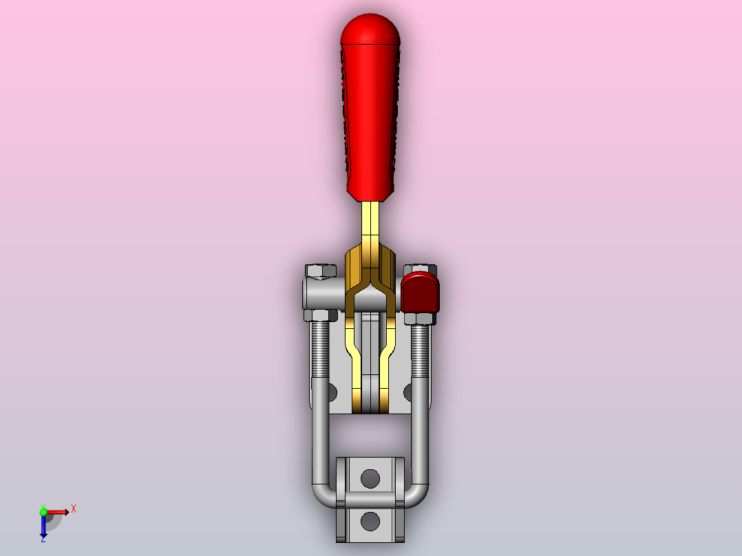 连杆拉扣，夹钳锁扣SW3dPS-53410俯视图