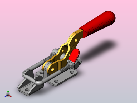 连杆拉扣，夹钳锁扣SW3dPS-53410正等轴测缩略图