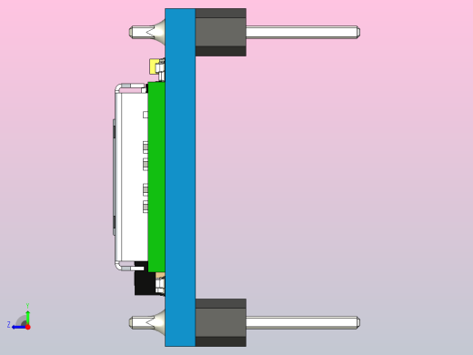 电路芯片模型右视缩略图