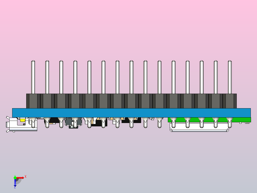 电路芯片模型俯视图