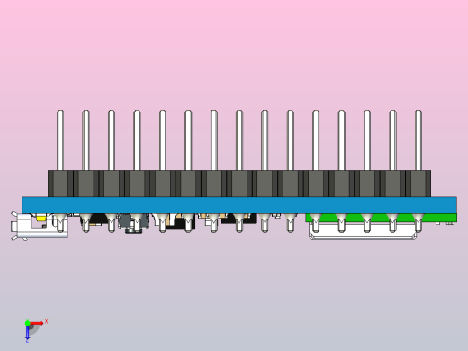 电路芯片模型俯视缩略图