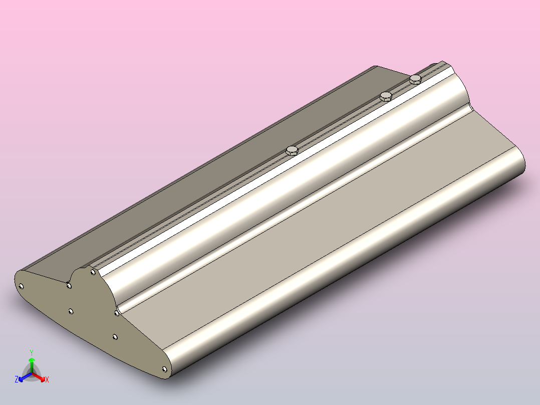 街道LED灯正等轴测图