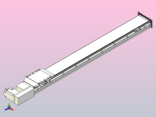 机器人皮带驱动直线轴TPA-GCB-150-P80-L1050-QR-M75-N3正等轴测缩略图