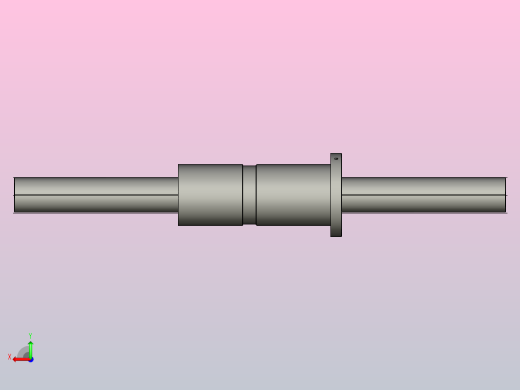 DKFZD6320-5滚珠丝杆3D模型后视缩略图