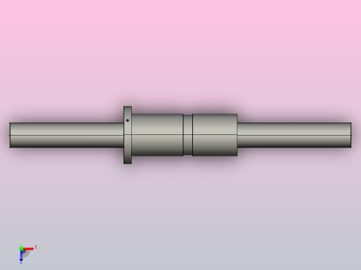 DKFZD6320-5滚珠丝杆3D模型俯视缩略图