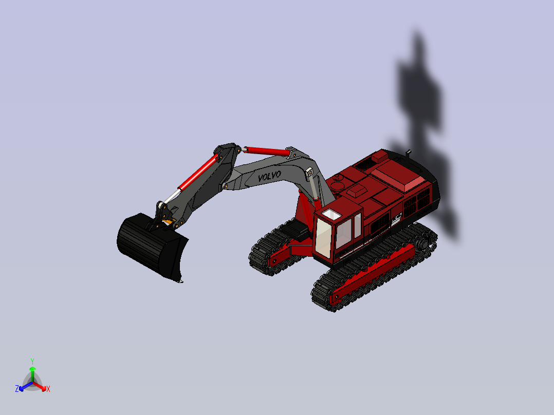 挖掘机 - VOLVO EC 360主视图