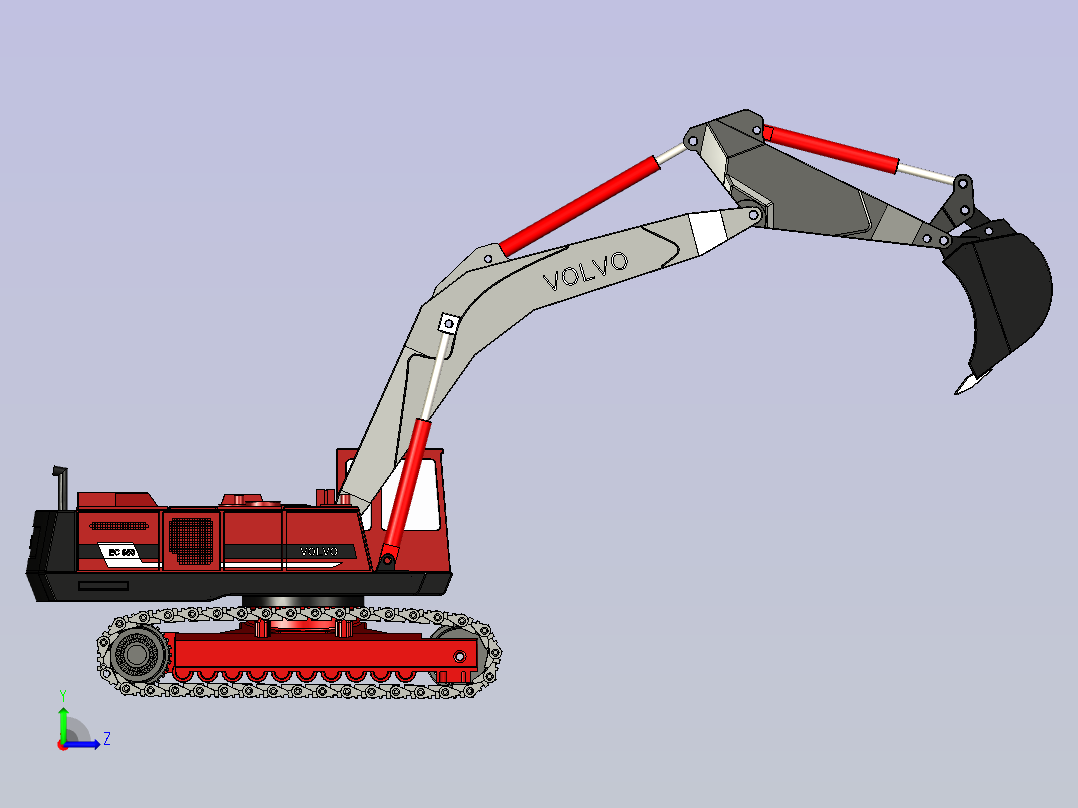 挖掘机 - VOLVO EC 360左视图
