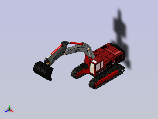挖掘机 - VOLVO EC 360正等轴测缩略图