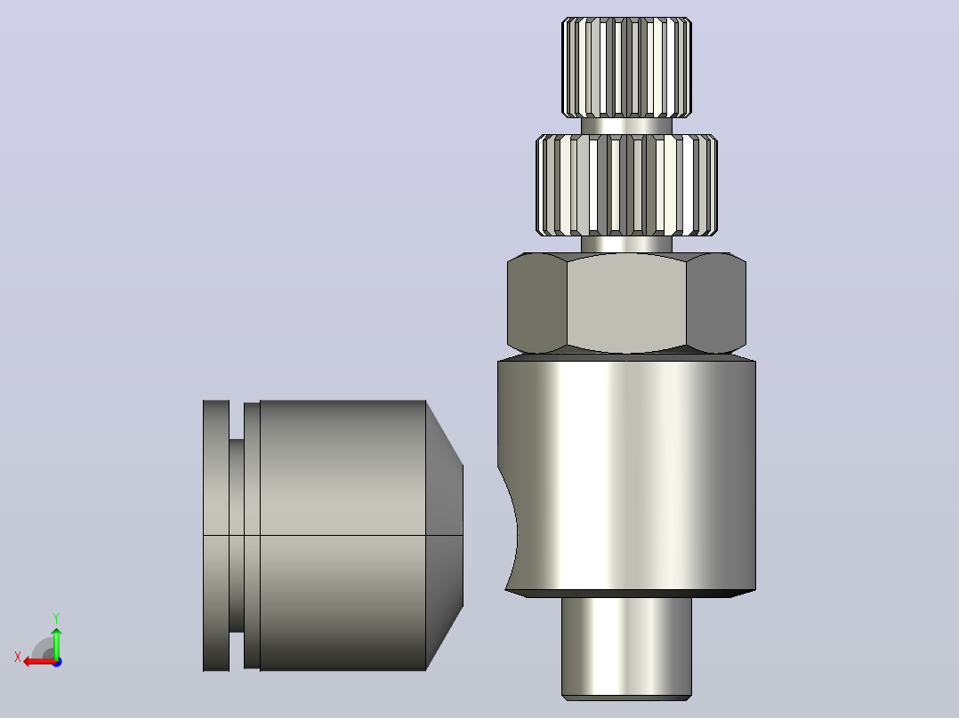 MSE-C(Mini Elbow)塑体插入式管接头[013094105] 后视图