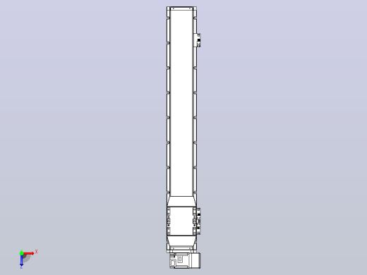 机器人皮带驱动直线轴TPA-GCB-120-P70-L700-RU-M20-N3俯视缩略图