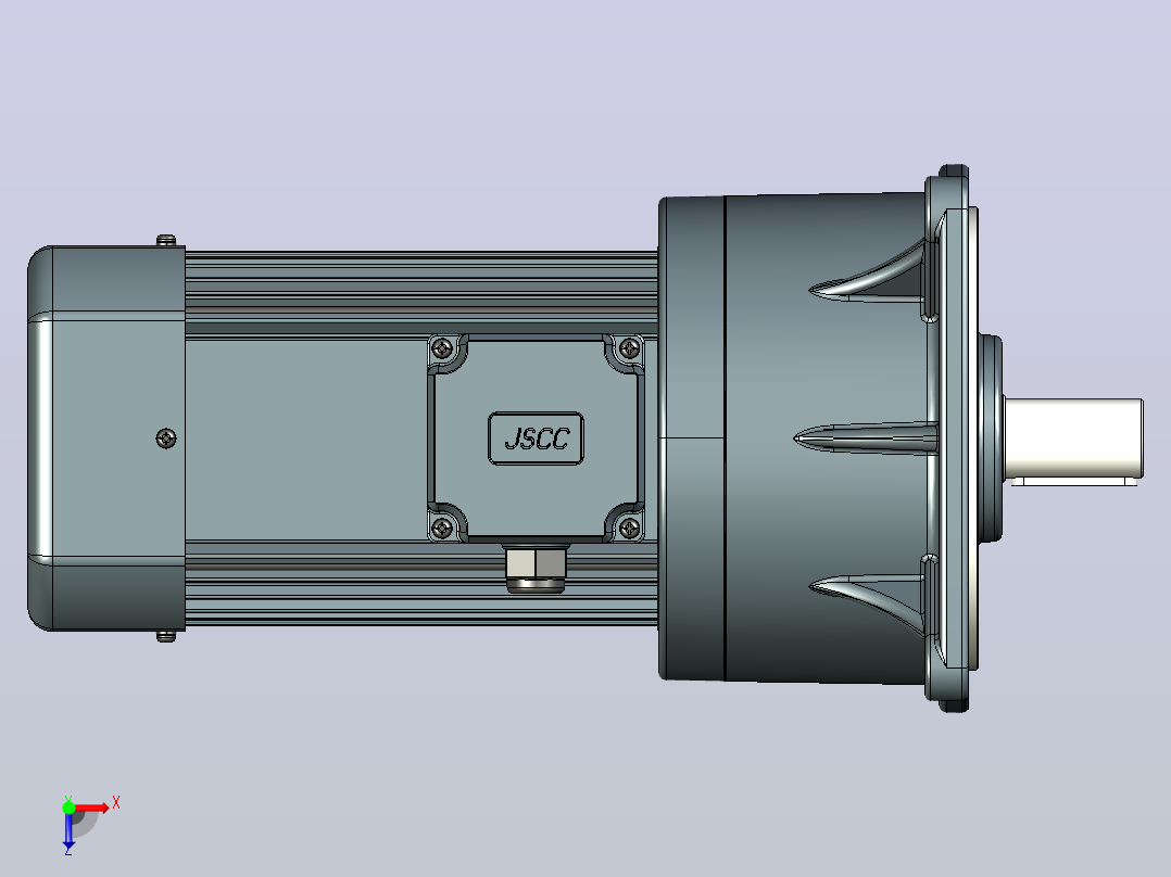 标准电机s1500v01-L俯视图