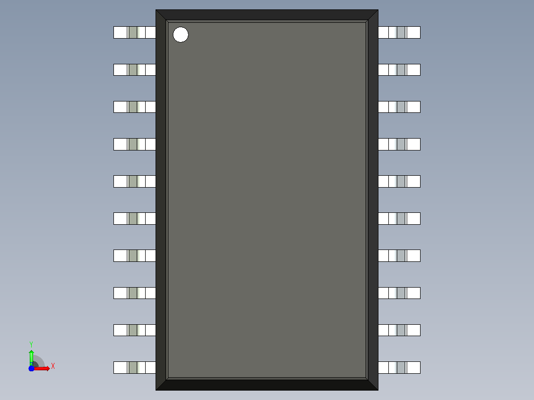 106x SOIC 封装（小外形集成电路）SOIC127P1042X355-20N前视图