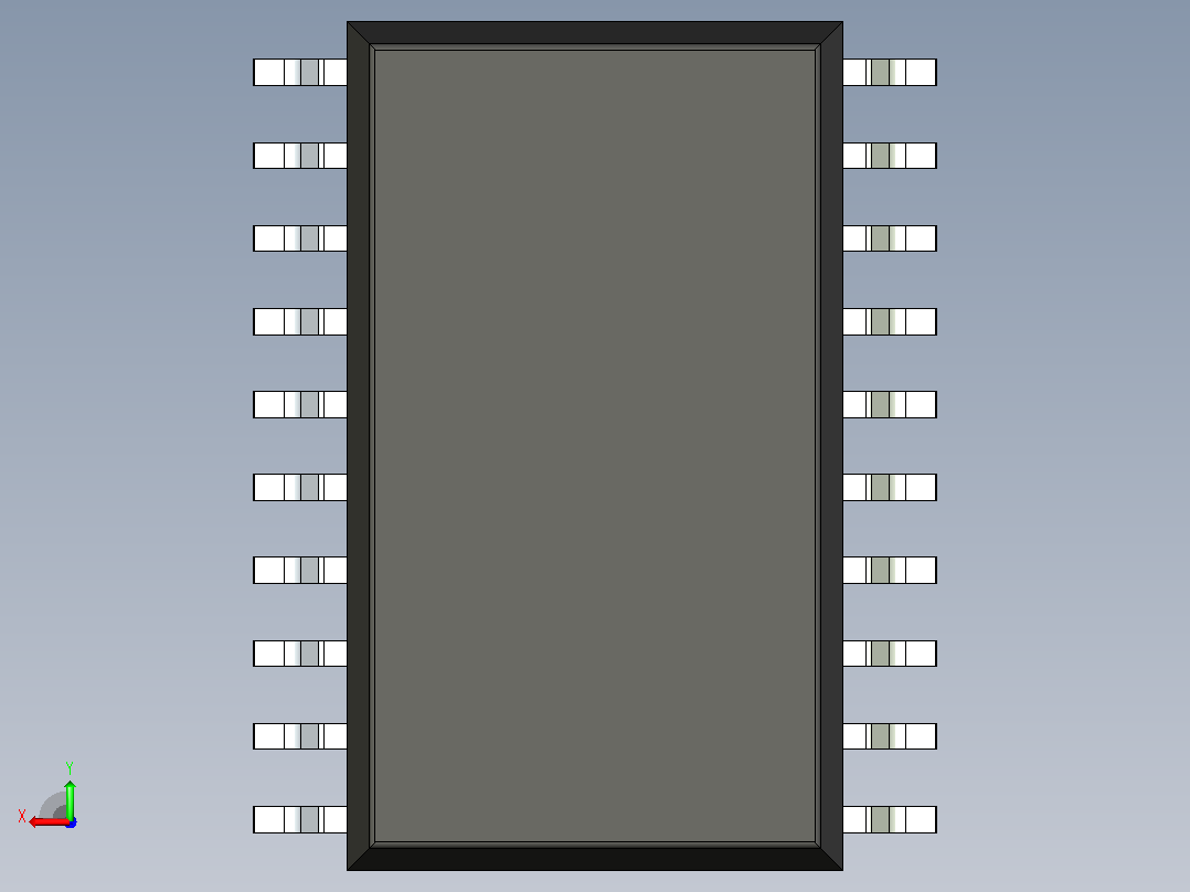 106x SOIC 封装（小外形集成电路）SOIC127P1042X355-20N后视图