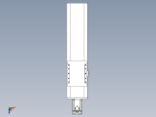 滚珠丝杠直线轴带导轨全封闭TPA-HCR-175D-2510C-L450-M-Y-P75-N3俯视缩略图