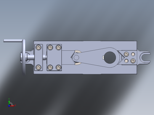 两孔连杆铣床夹具前视缩略图