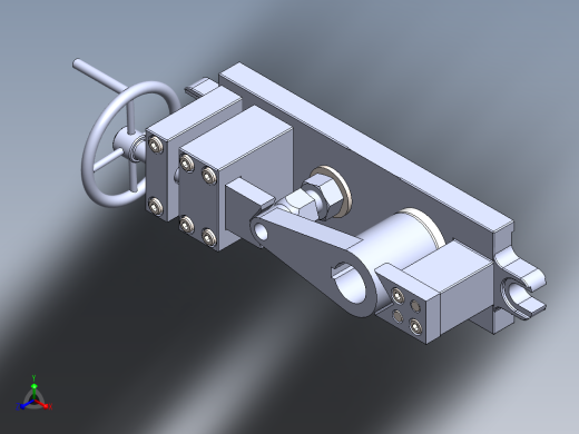 两孔连杆铣床夹具正等轴测缩略图