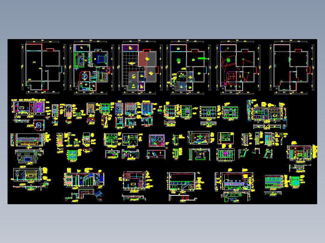 简欧风格家装设计图 _