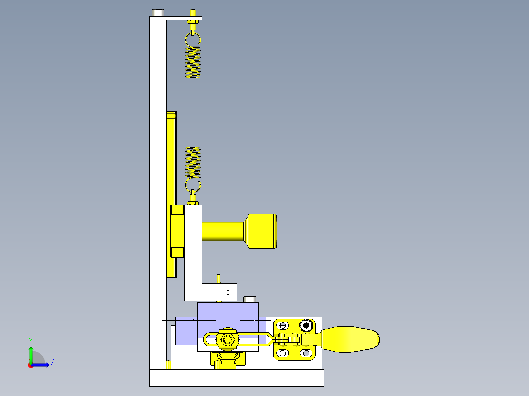 导通检查夹具左视图