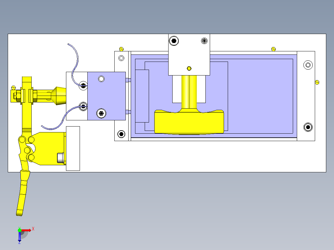 导通检查夹具俯视图