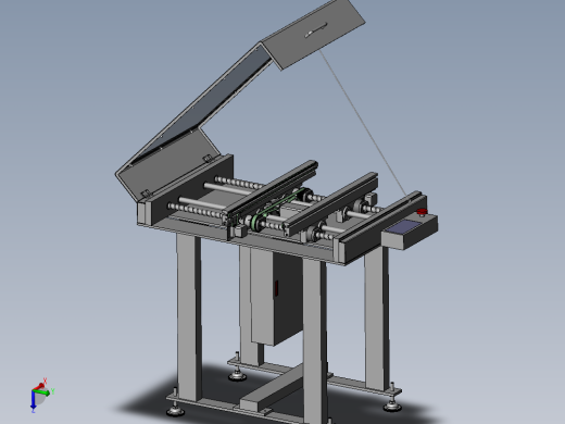 SMT行业通用移栽接驳台(sw16可编辑+工程图)