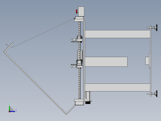 SMT行业通用移栽接驳台(sw16可编辑+工程图)左视缩略图