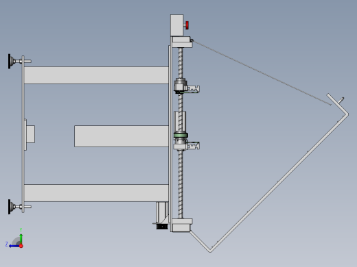SMT行业通用移栽接驳台(sw16可编辑+工程图)右视缩略图