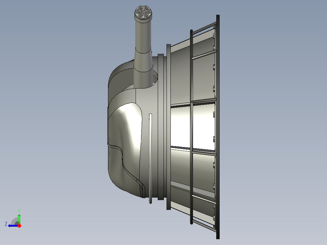 舰艇火炮 右视图
